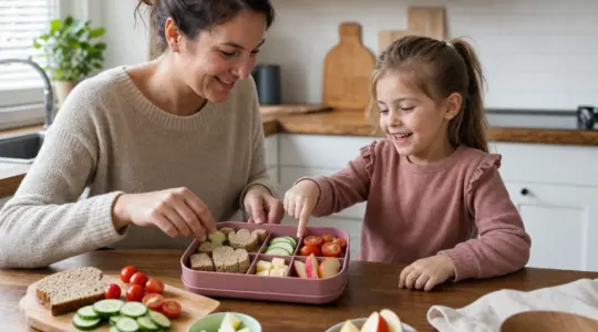 Gesunde Brotdose für Kinder